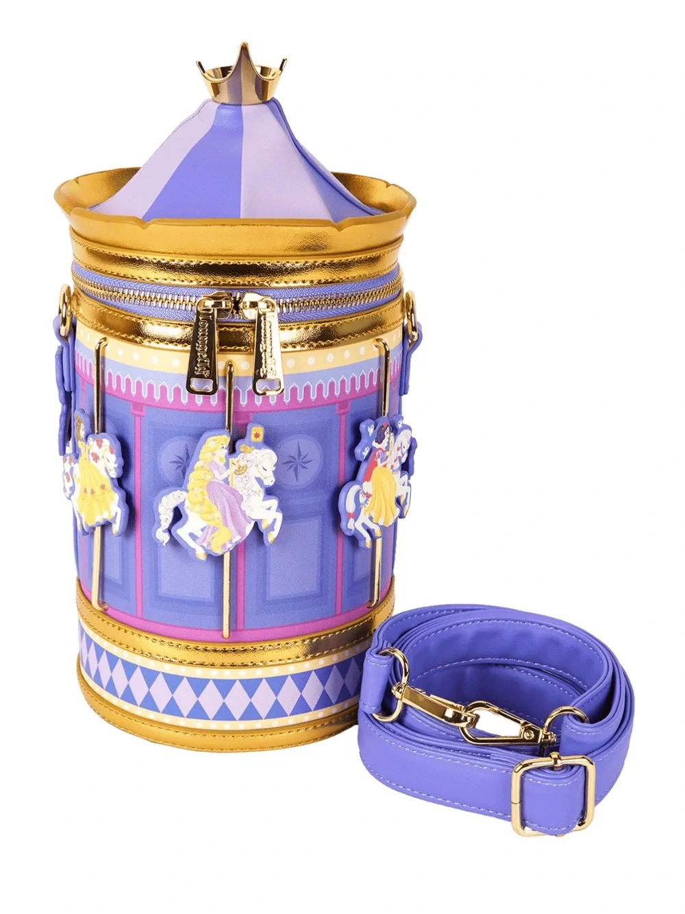 Loungefly Disney Princess Exelusive Carousel Figural Crossbody Bag